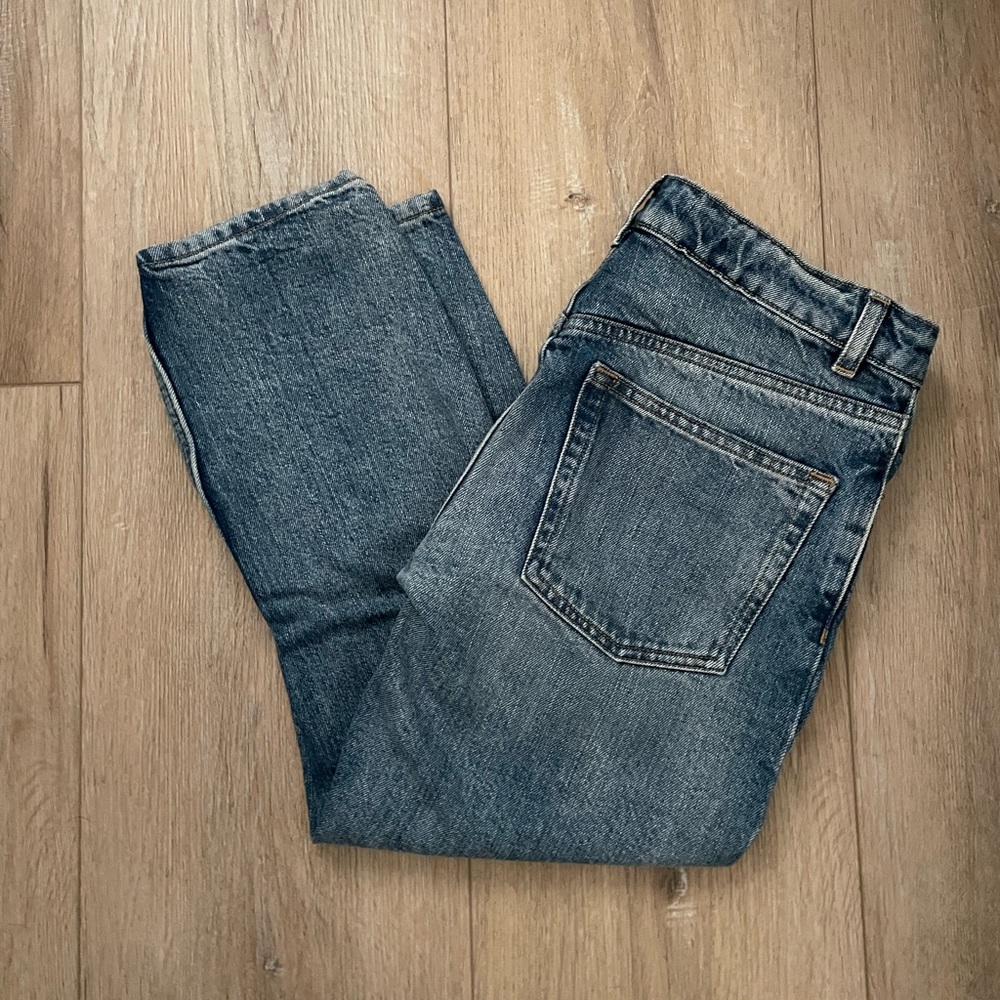 ASOS DENIM PETITE 25 / 26 CROPPED JEANS HIGH RISE